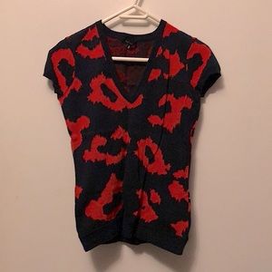 Pink Tartan Short Sleeve Sweater